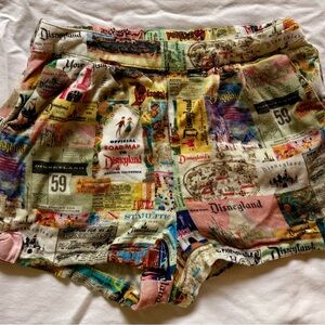 Disney 100th Colorful Map Print Kids Shorts